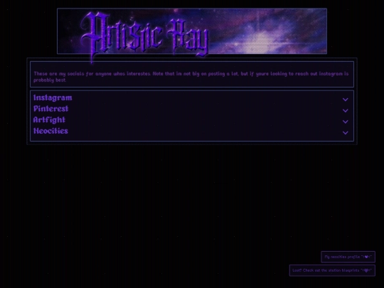socials screenshot