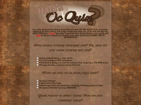 quiz screenshot