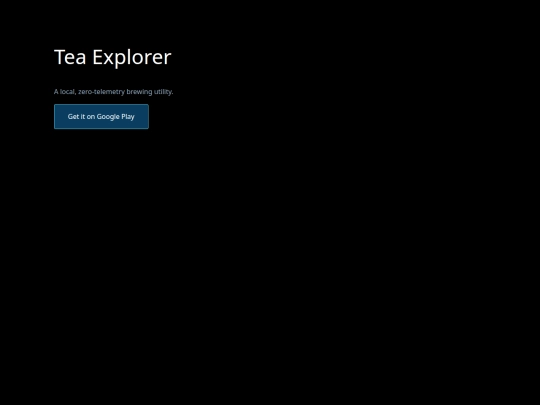 projects/tea_explorer screenshot