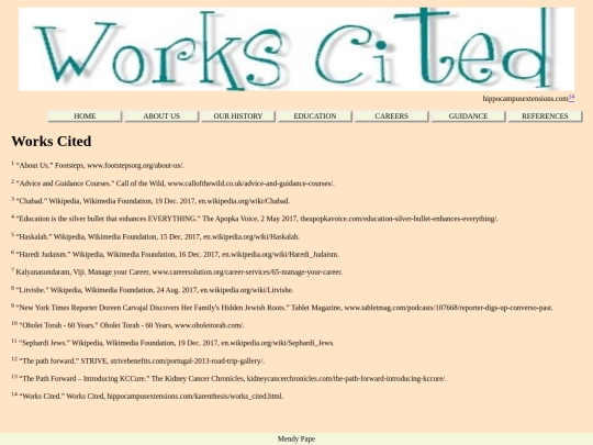 references screenshot