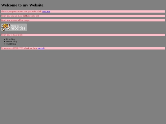 links screenshot