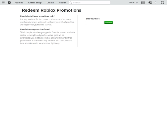 promocodes screenshot