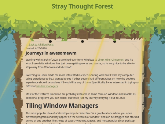 blog/journeysinawesomewm screenshot