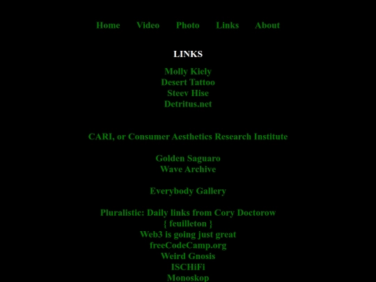 links screenshot