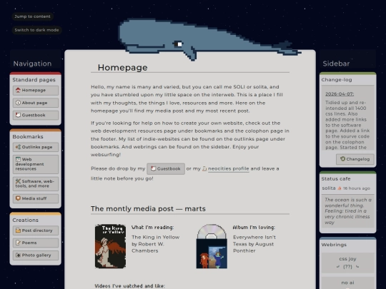 homepage screenshot
