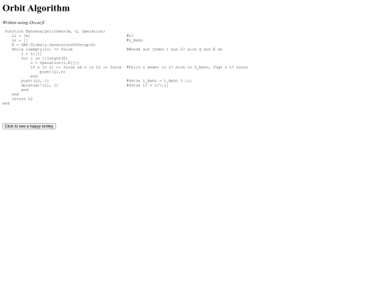 projecteulerhtml/Bahnenalgorithmus screenshot