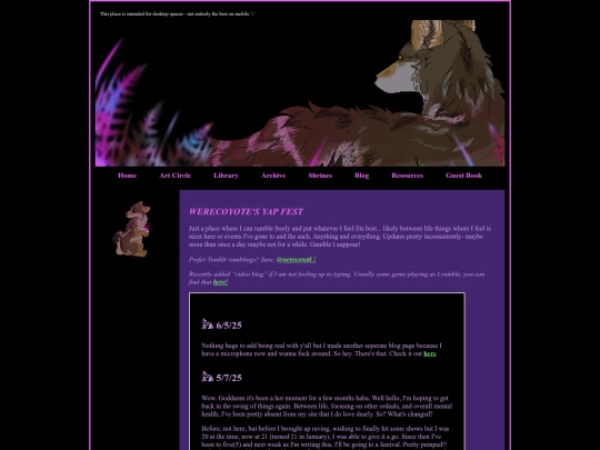 blog screenshot