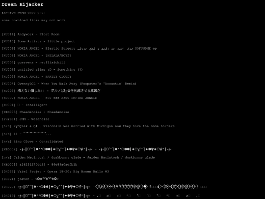 archive screenshot
