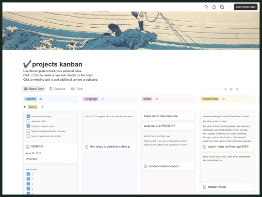 kanban screenshot