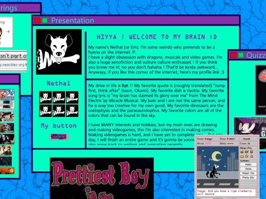 about-me screenshot