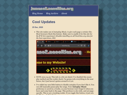 blog/posts/2020-12-25-Cool-Updates screenshot