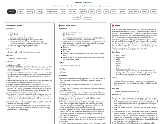 recipebook screenshot