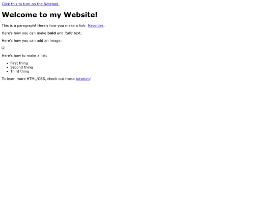notepad screenshot