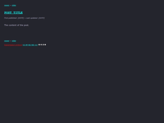 blog/posttemplate screenshot