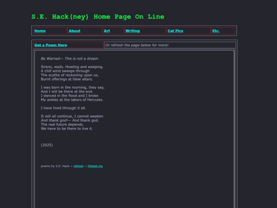 writing screenshot