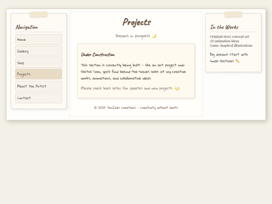 projects screenshot