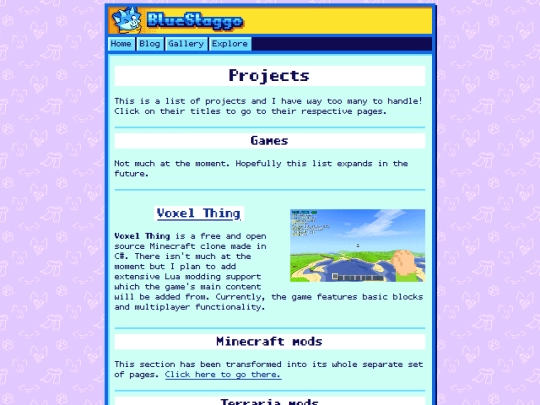 explore/projects screenshot