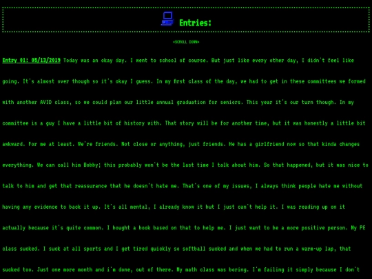 currententries screenshot