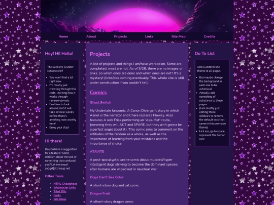 projects screenshot