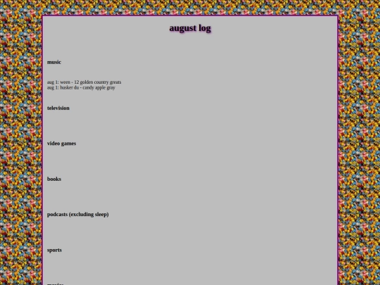 log/august screenshot