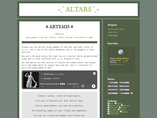 witch/altars/artemis screenshot