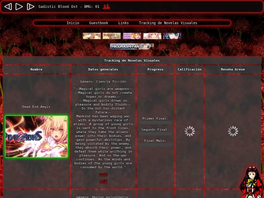 Tracking screenshot