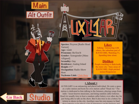 Character/auxiliary screenshot