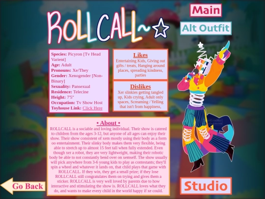 Character/rollcall screenshot