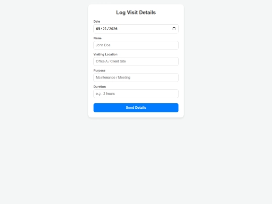 VisitLogger screenshot