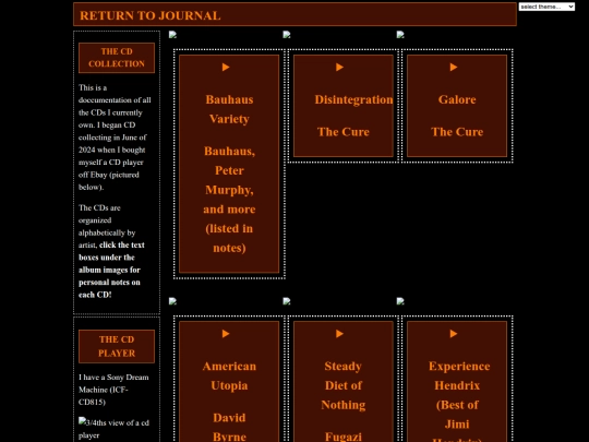 journal/cdcollection screenshot