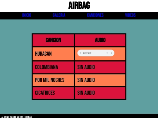 html/canciones screenshot