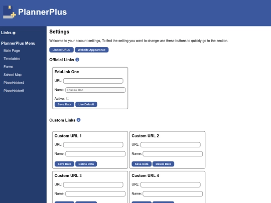 Settings screenshot