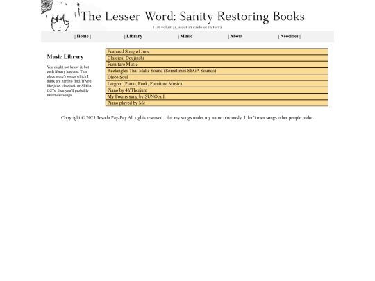 Testing/AudioLibrary screenshot