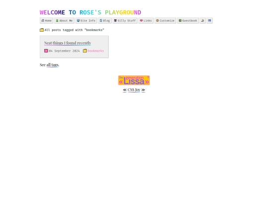 tags/bookmarks screenshot