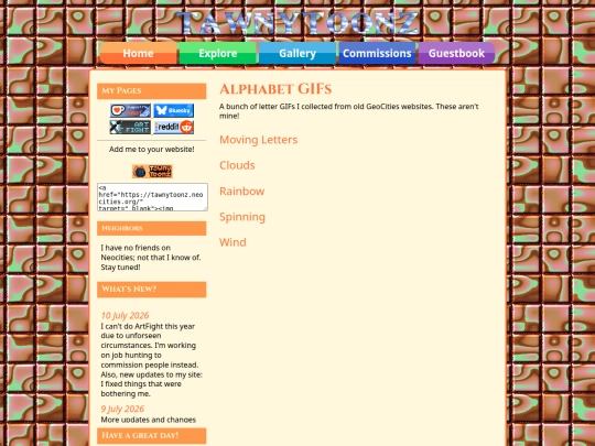 alphabets screenshot