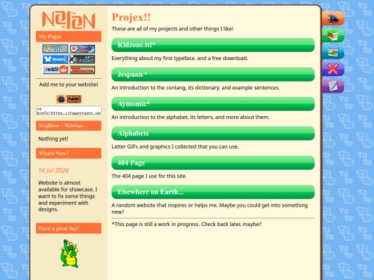 projects screenshot