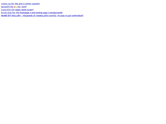 html/credits screenshot