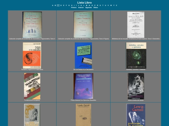 libros/index2 screenshot