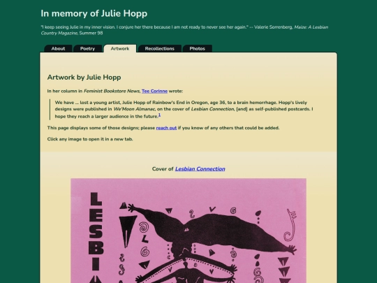 julie/artwork screenshot