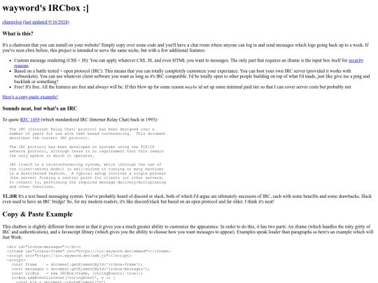 wayword-irc screenshot
