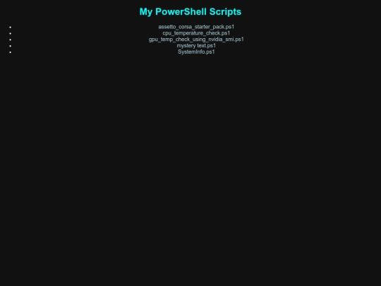index screenshot
