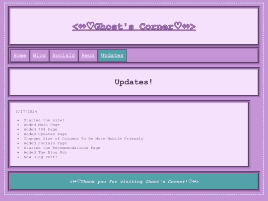 updates screenshot