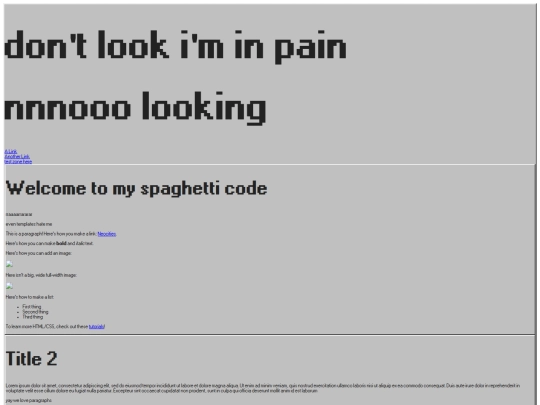 testing screenshot