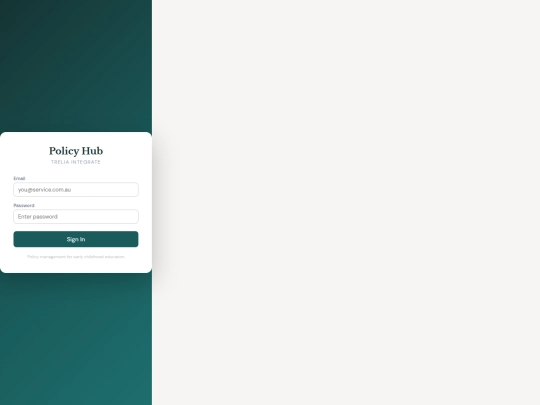 policyhub screenshot