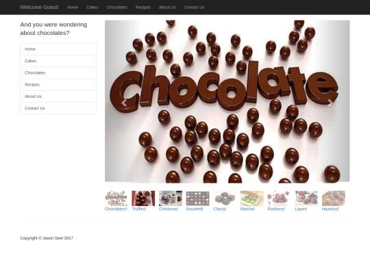 chocolates screenshot