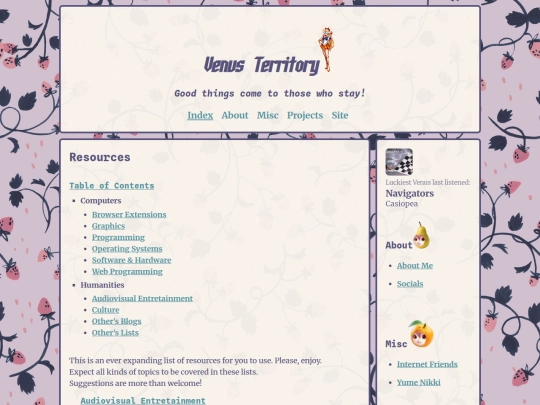 projects/resources screenshot