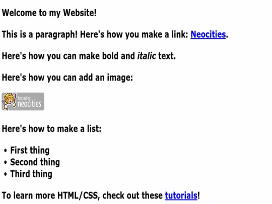 index screenshot