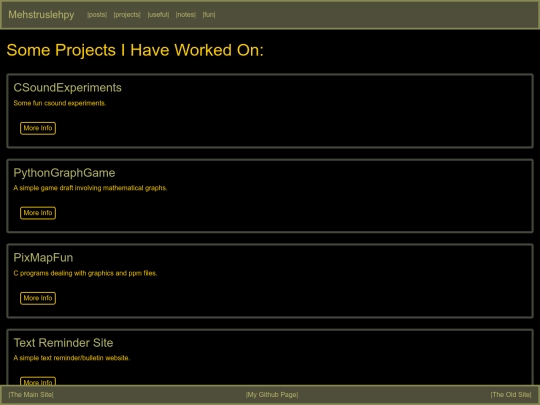 projects screenshot