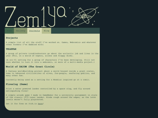 Projects screenshot
