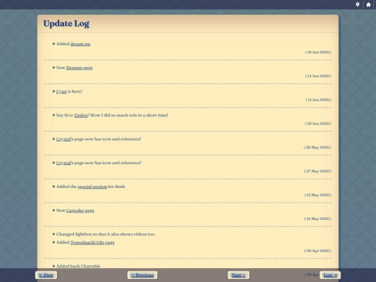 updatelog/page-2 screenshot